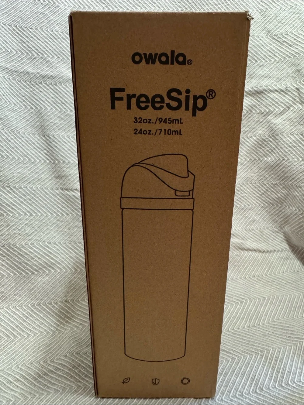 Owala Stainless Steel Water Bottle with Moana graphic design.
